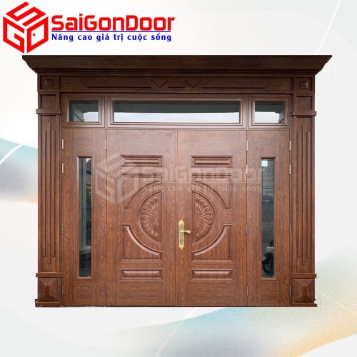 Cửa Thép Vân Gỗ SGD-KM.TVG-4C.39n.