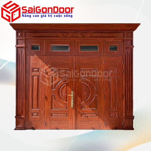 Cửa Thép Vân Gỗ SGD-KM.TVG-4C.4